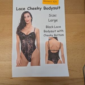 New Women's Lace Cheeky Bodysuit